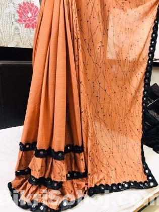 BLC CREATION  DESIGNER RUFFLE SAREE